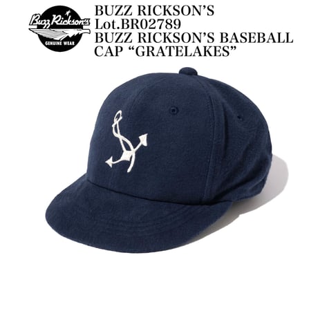 BUZZ RICKSON’S Lot.BR02789 BUZZ RICKSON'S BASEBALL CAP “GRATELAKES”