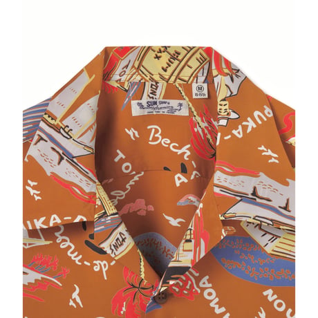 SUN SURF Lot.SS39223 RAYON HAWAIIAN SHIRT “SOUTH SEA TRADER”