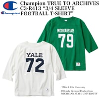 Champion TRUE TO ARCHIVES C3-R413 “P12 3/4 SLEEVE FOOTBALL T-SHIRT”