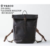 vasco VS-205L “LEATHER ROLL TOP RUCKSACK”