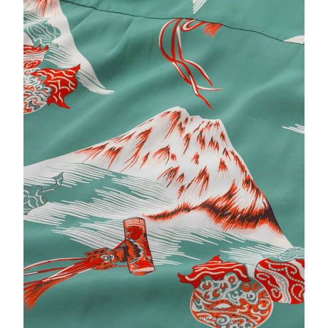 SUN SURF Lot.DK39634 DUKE KAHANAMOKU SPECIAL EDITION “Mt.FUJI & LUCKY EGGPLANT” (SHORT SLEEVE)