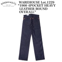 WAREHOUSE Lot.1229 “1900 4POCKET HEAVY LEATHER BOUND OVERALL”
