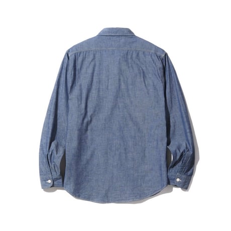 SUGAR CANE SC27850 “BLUE CHAMBRAY WORK SHIRT (LONG SLEEVE)”