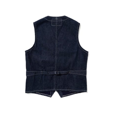 SUGAR CANE SC12654 “9oz.WABASH STRIPE WORK VEST”