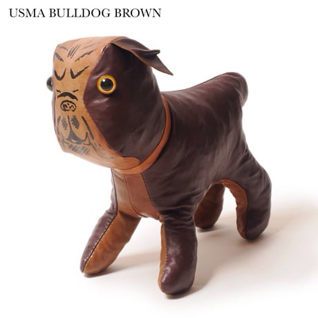 WAREHOUSE Lot.5243 GENUINE LEATHER MASCOT DOLL USMA "BULLDOG" BROWN