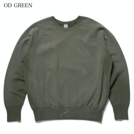 WAREHOUSE Lot.461 2ND-HAND RAGLAN CREWNECK SWEAT USED WASH(SUN BURNED)