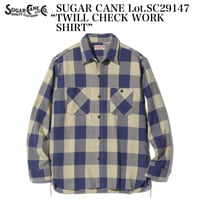 SUGAR CANE Lot.SC29147 “TWILL CHECK WORK SHIRT”