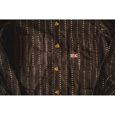 TCB jeans “Cathartt Chore Coat Brown Paw Stripe”