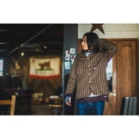TCB jeans “Cathartt Chore Coat Brown Paw Stripe”