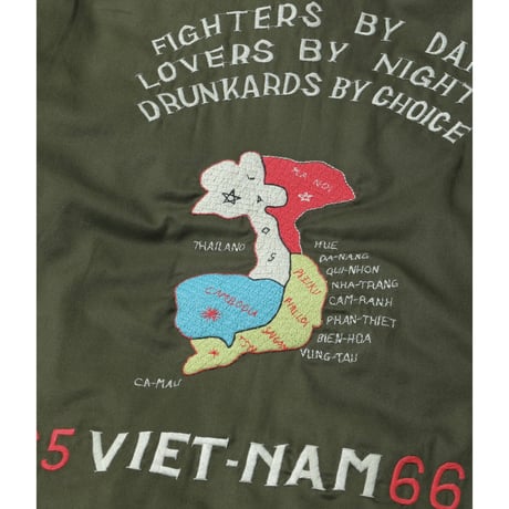 TAILOR TOYO Lot.TT15800 Mid 1960s Style Reversible Vietnam Jacket “VIET-NAM MAP” × “LANDSCAPE”