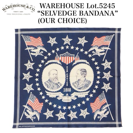 WAREHOUSE Lot.5245 “SELVEDGE BANDANA” (OUR CHOICE)