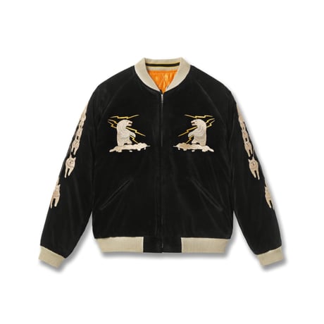 TAILOR TOYO Lot.TT15792-119 Late 1950s Style Velveteen Souvenir Jacket “POLAR BEAR” × “ALASKA MAP”