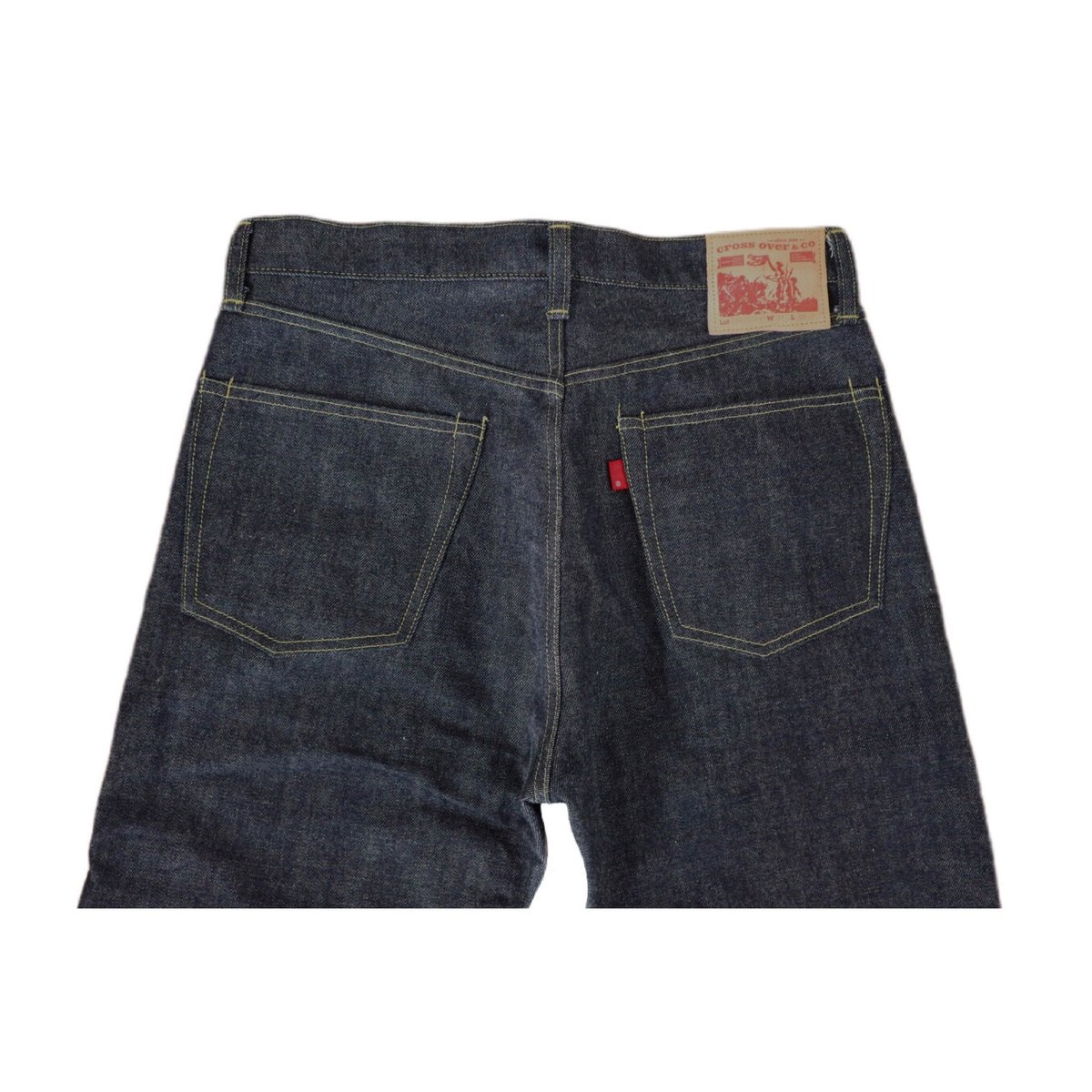 DENIM CROSS OVER PANTS/デニムパンツ CLEL】Hard Fringe Denim Pants/ハードフリンジデニムパンツ