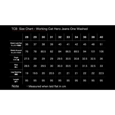 TCB jeans “Working Cat Hero Jeans”