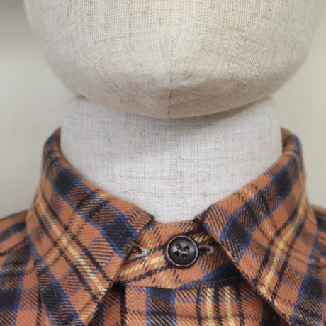 WAREHOUSE Lot.3022 “FLANNEL SHIRTS WITH CHINSTRAP NON WASH”