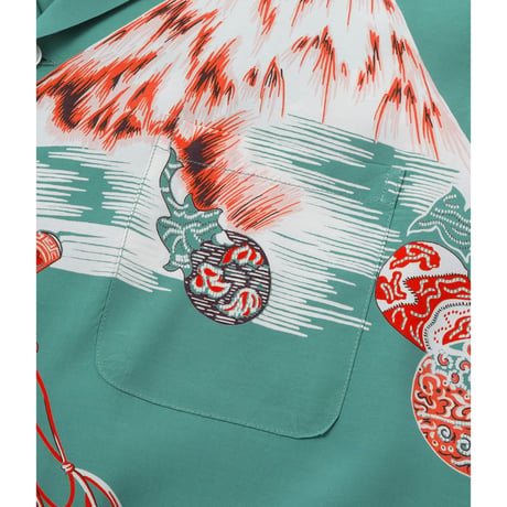 SUN SURF Lot.DK39634 DUKE KAHANAMOKU SPECIAL EDITION “Mt.FUJI & LUCKY EGGPLANT” (SHORT SLEEVE)