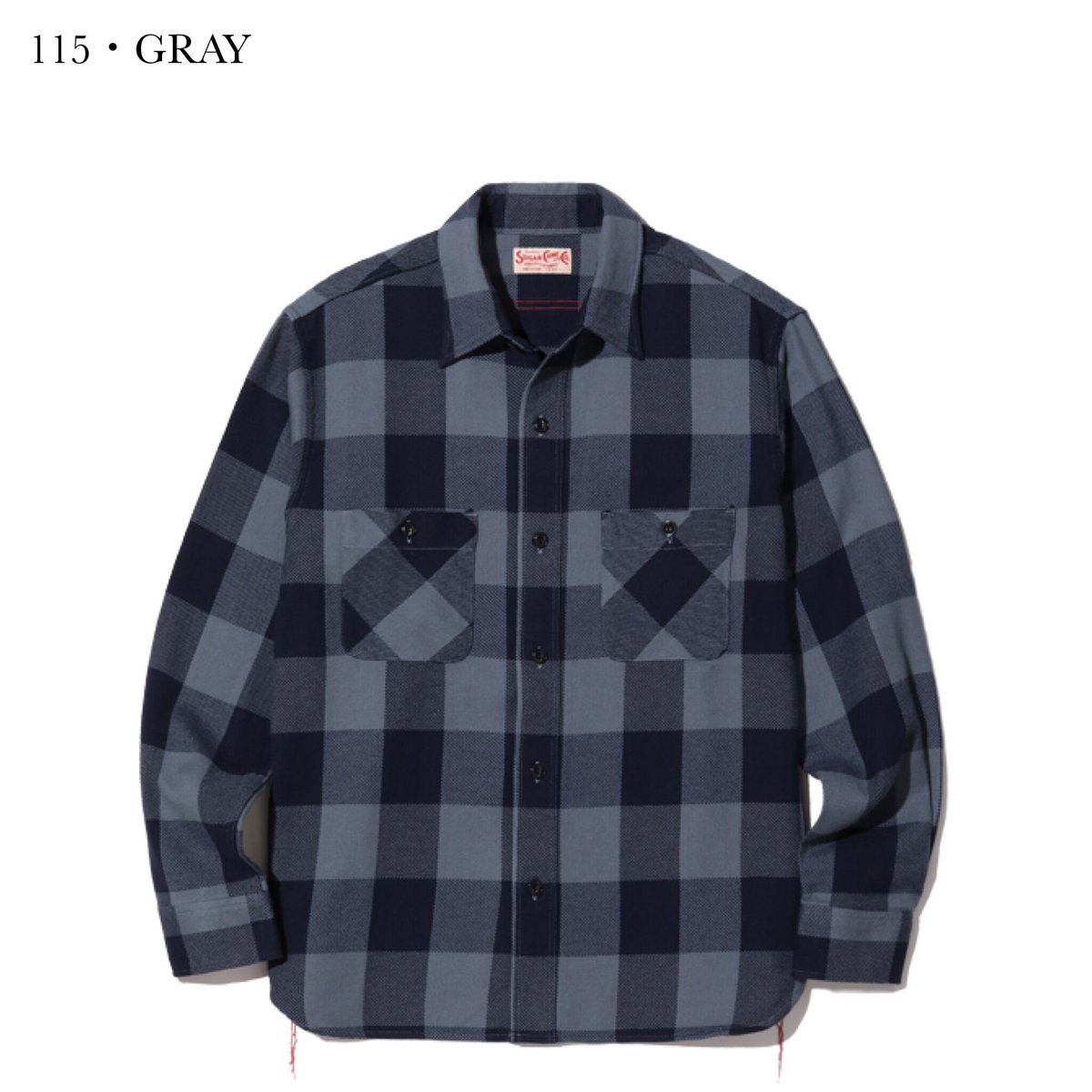 Lot No. SC28974 / 7/- HEAVY TWILL CHECK WORK SHIRT AGED