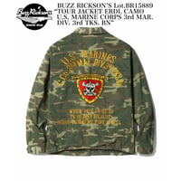 BUZZ RICKSON’S Lot.BR15889 “TOUR JACKET ERDL CAMO U.S. MARINE CORPS 3rd MAR. DIV. 3rd TKS. BN”