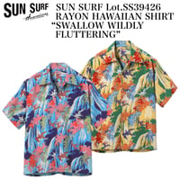 SUN SURF Lot.SS39426 RAYON HAWAIIAN SHIRT “SWALLOW WILDLY FLUTTERING”