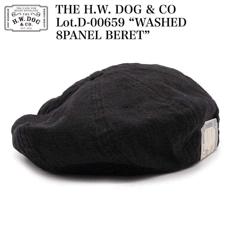 THE H.W. DOG & CO D-00659 “WASHED 8PANEL BERET”