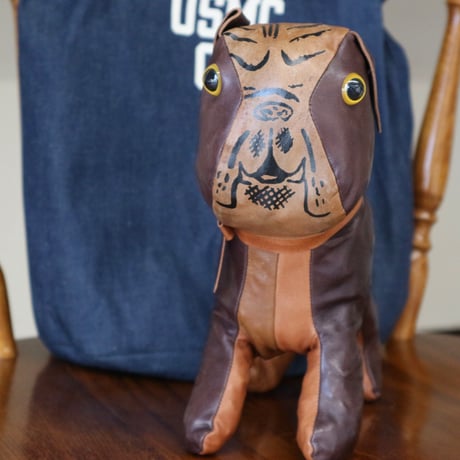 WAREHOUSE Lot.5243 GENUINE LEATHER MASCOT DOLL USMA "BULLDOG" BROWN