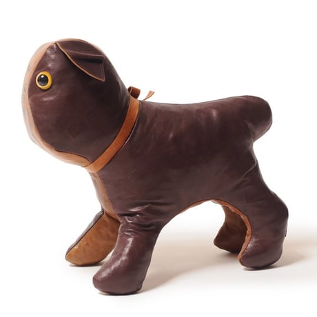 WAREHOUSE Lot.5243 GENUINE LEATHER MASCOT DOLL USMA "BULLDOG" BROWN