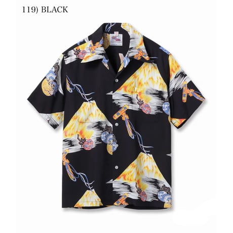 SUN SURF Lot.DK39634 DUKE KAHANAMOKU SPECIAL EDITION “Mt.FUJI & LUCKY EGGPLANT” (SHORT SLEEVE)