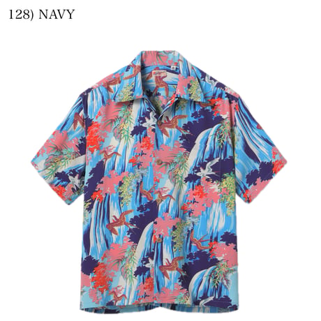 SUN SURF Lot.SS39426 RAYON HAWAIIAN SHIRT “SWALLOW WILDLY FLUTTERING”