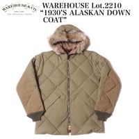 WAREHOUSE Lot.2210 “1930'S ALASKAN DOWN COAT”