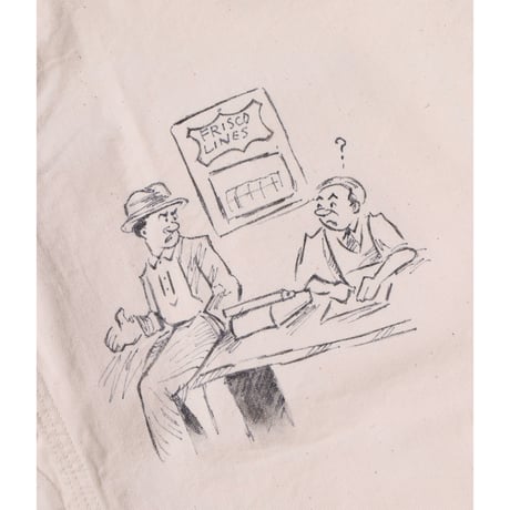 SUGAR CANE Lot.SC15506 “FICTION ROMANCE 9oz. WHITE BOAT SAIL DRILL 1920's CARTOON WORK COAT”