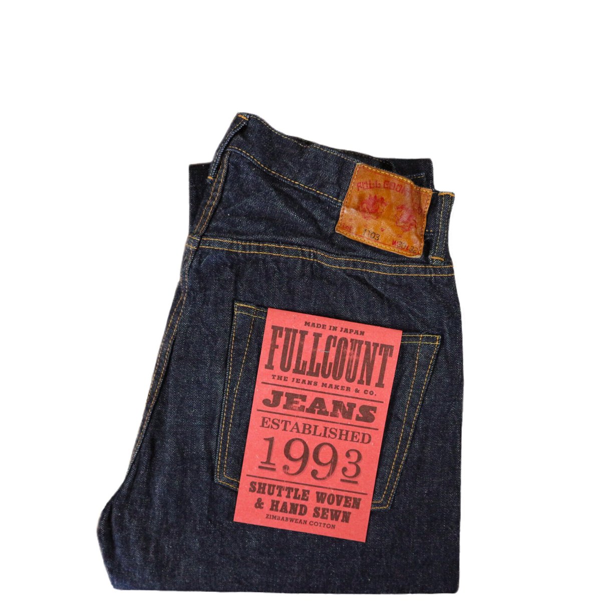 FULL COUNT Lot.1103W-23 Clean Straight Denim (O 