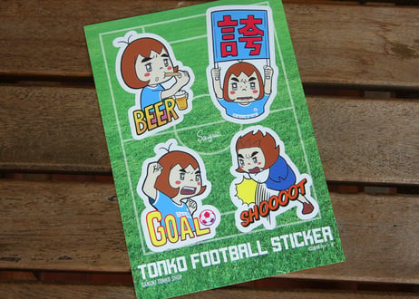 トン子フットボールステッカー
