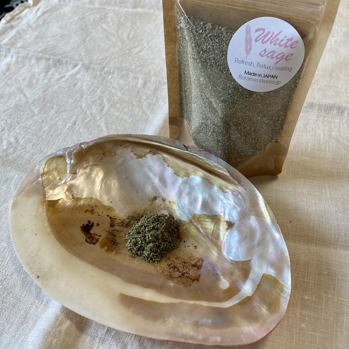 無農薬ホワイトセージ ／粉末タイプ20g【ネイティブアメリカン・イン