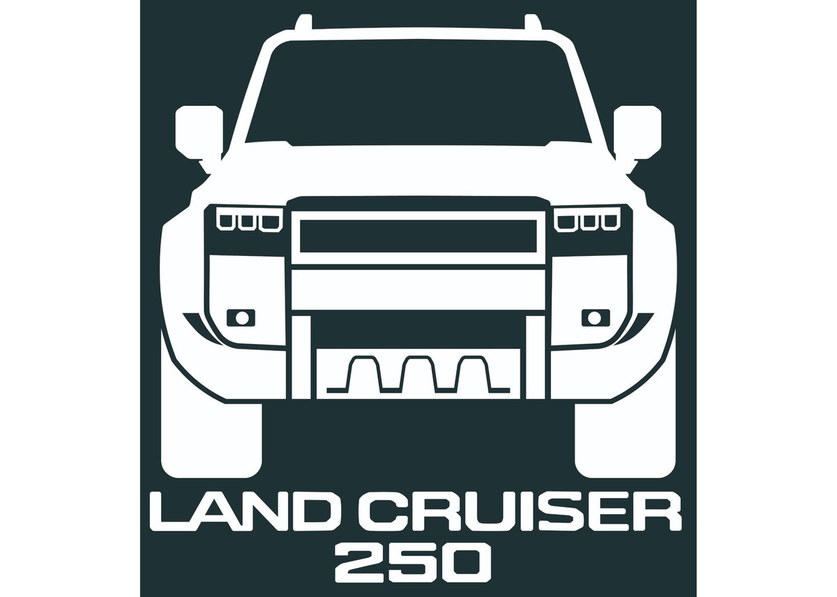 ランクル250 角目 正面 ステッカー NO.40 | GMG ONLINE SHOP METYOUCAR