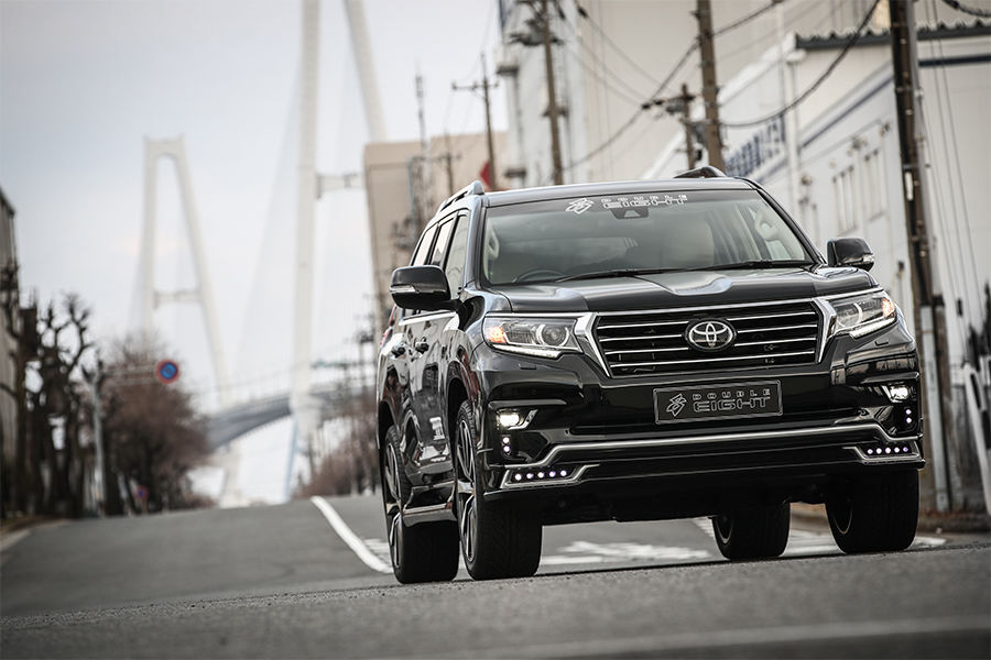 ランドクルーザープラド 150 後期 フロントハーフスポイラー ダブル