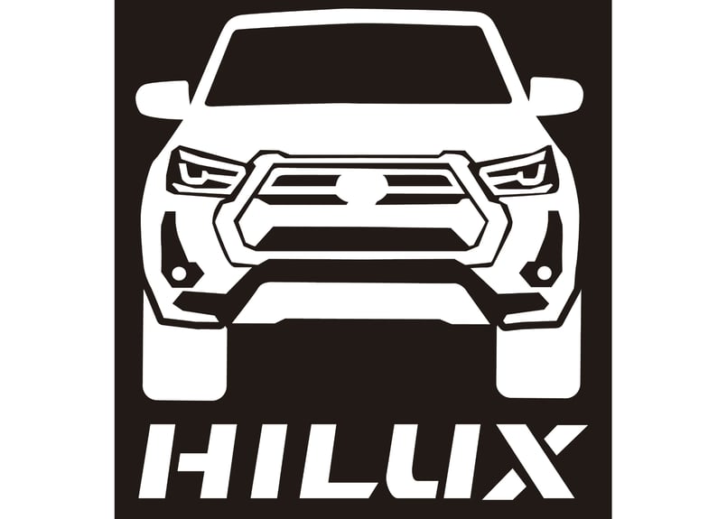 HILUX 後期 Z 正面 ステッカー NO.27 | GMG ONLINE SHOP