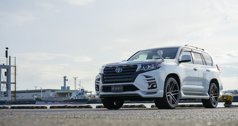トヨタ ランドクルーザープラド 150系 後期 フロントバンパー ランドクルーザープラド150後期 フロントバンパースポイラー ダブル