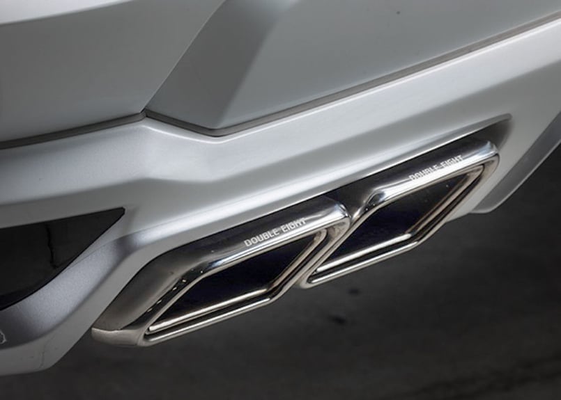 自作プレミアムセット LX570後期 スクエア4本出しマフラー フルキットver. ダブル