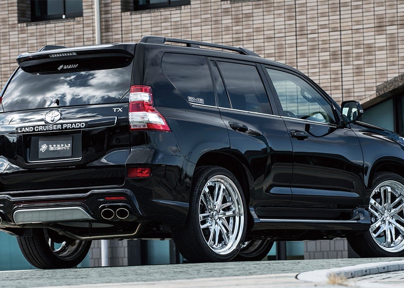 ランドクルーザープラド150中期 リアバンパースポイラー ダブルエイト