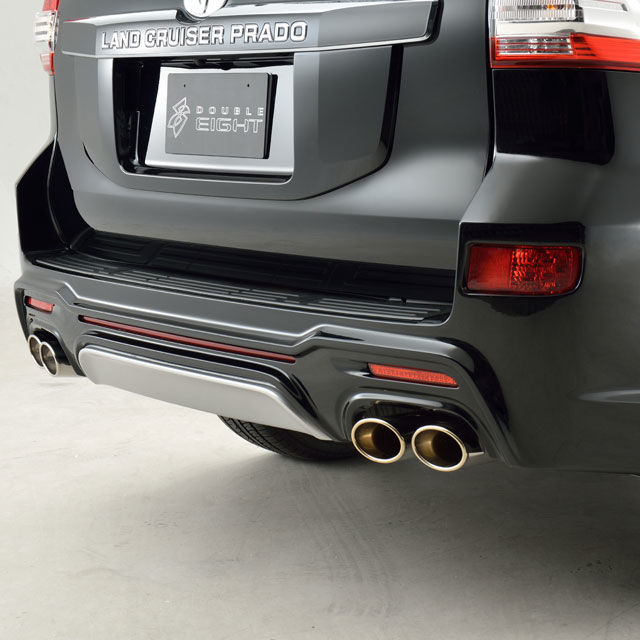 ランドクルーザープラド150中期 リアバンパースポイラー ダブルエイト