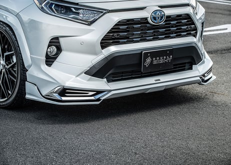 RAV4 モデリスタ用 フロントサイドスポイラー 未塗装品 ダブルエイト