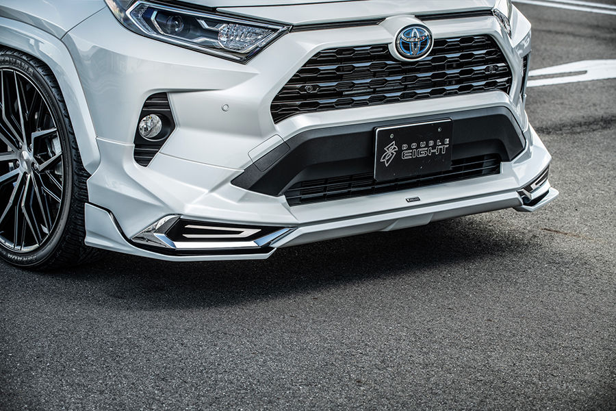 RAV4 モデリスタ用 フロントサイドスポイラー 未塗装品 ダブルエイト