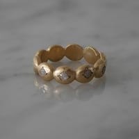 AUREA circle ring  - low diamond