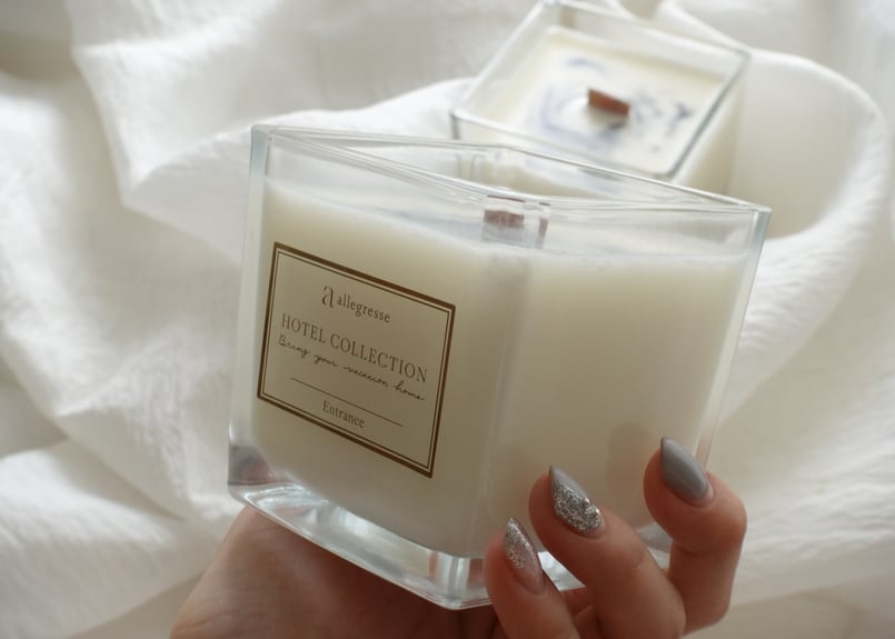 オーダーメイド：2層の2本芯・焚き火アロマキャンドル【ソイワックス】