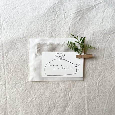 Message card 「犬 1」(20枚入り)