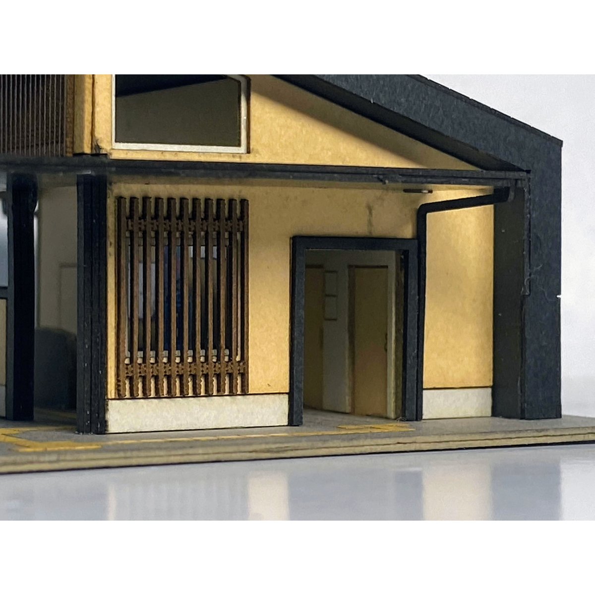C-10 無人駅 (近代型) ペーパーキット カラーペーパー Nゲージ 1/150