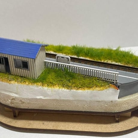 A-12 ミニジオラマ用 ホームA 〜田舎の駅〜 Nゲージ ペーパーキット 1/150