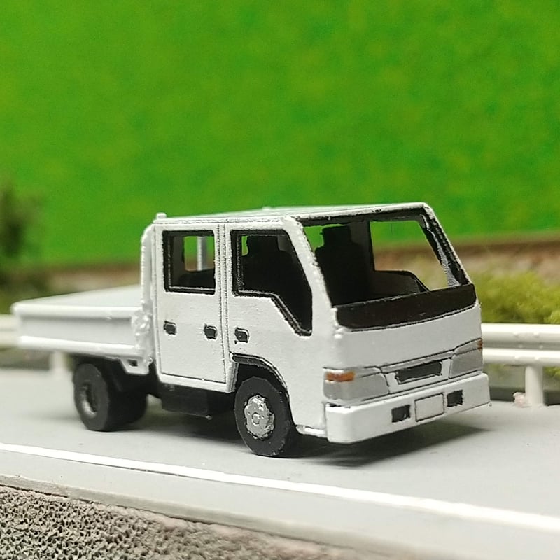 A-11 ダブルキャブトラック 3台セット ペーパーキット Nゲージ 1