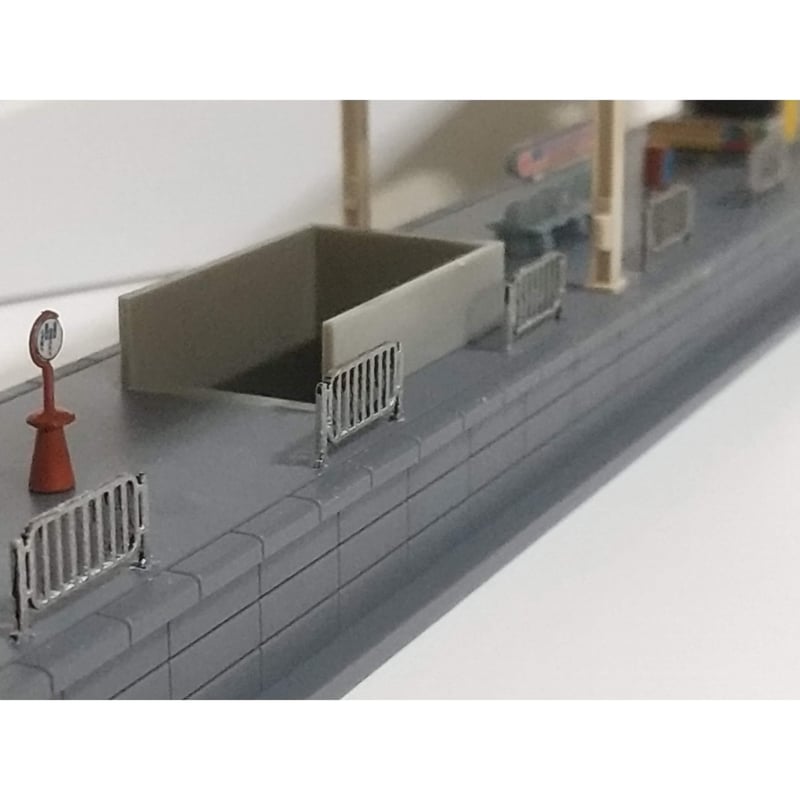 A-08 ホーム柵A 安全柵 フェンス ペーパーキット Nゲージ 1/150