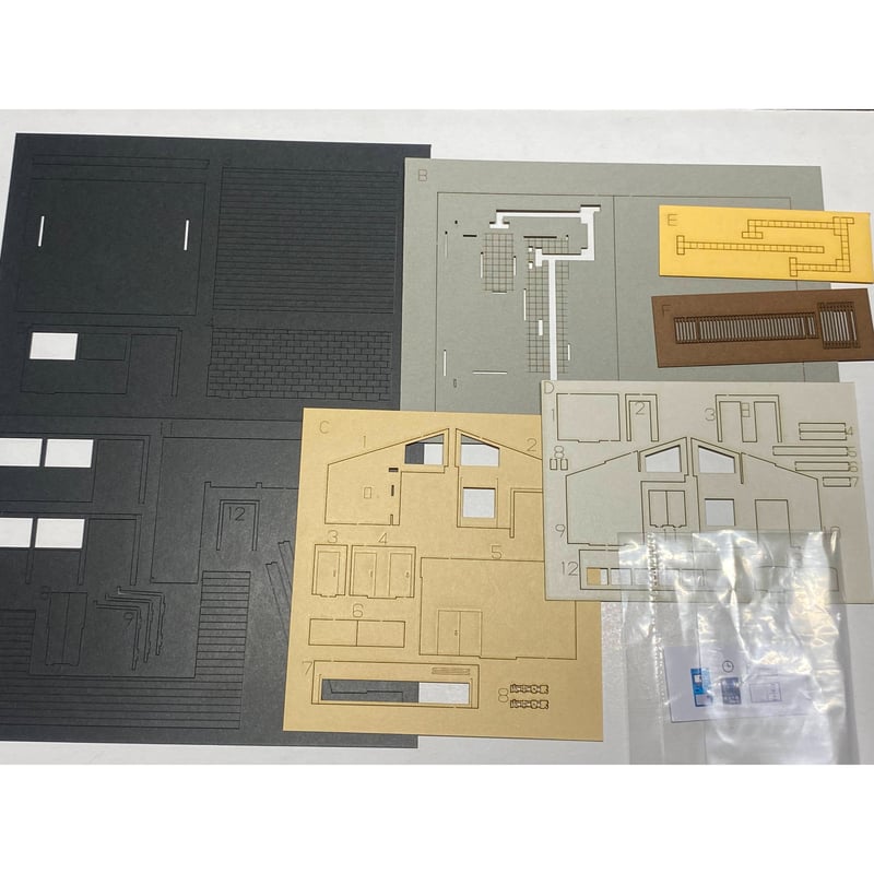 C-10 無人駅 (近代型) ペーパーキット カラーペーパー Nゲージ 1/150